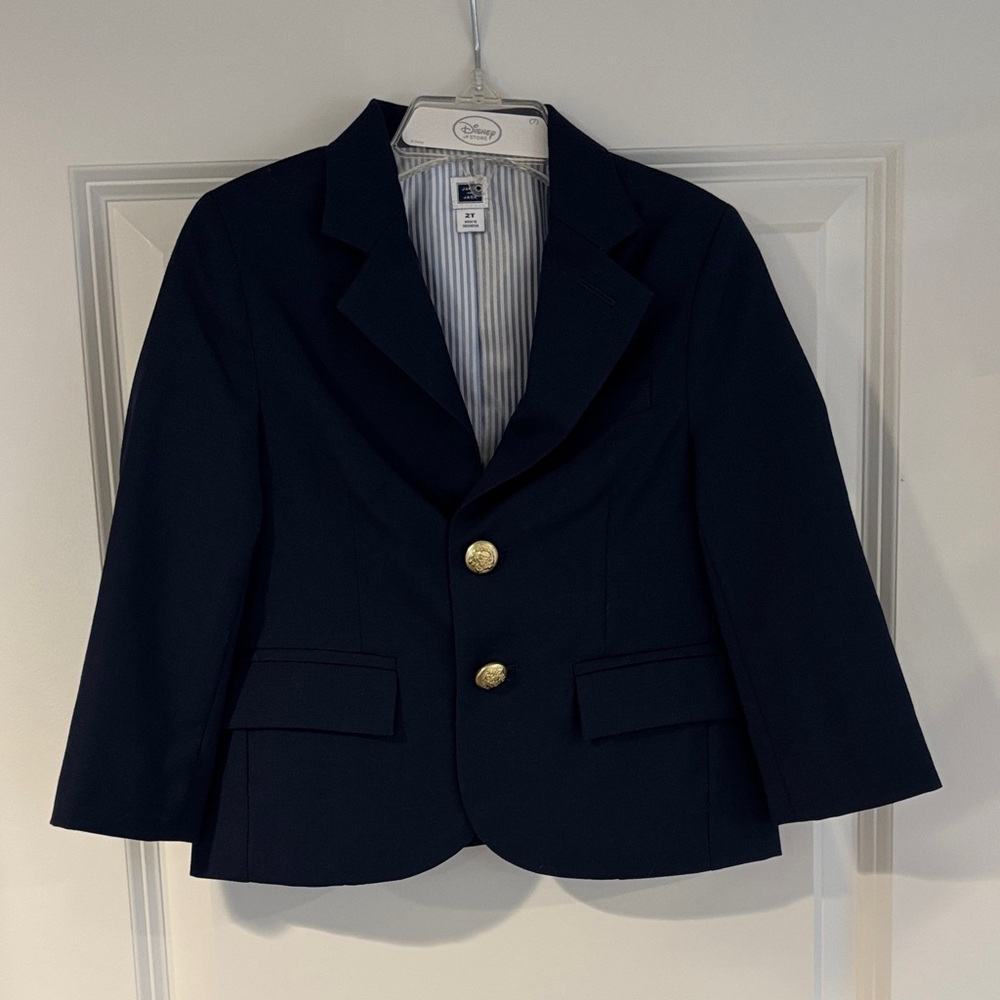 Janie and Jack Navy Blazer with Gold Buttons